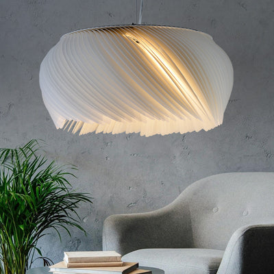Contemporain Nordic Alliage & Acrylique Superposé Rond 1-Lumière Suspension Luminaire Pour Chambre, Salon & Salle à Manger 