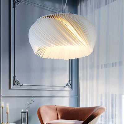 Contemporain Nordic Alliage & Acrylique Superposé Rond 1-Lumière Suspension Luminaire Pour Chambre, Salon & Salle à Manger 