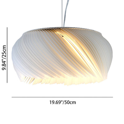 Contemporain Nordic Alliage & Acrylique Superposé Rond 1-Lumière Suspension Luminaire Pour Chambre, Salon & Salle à Manger 