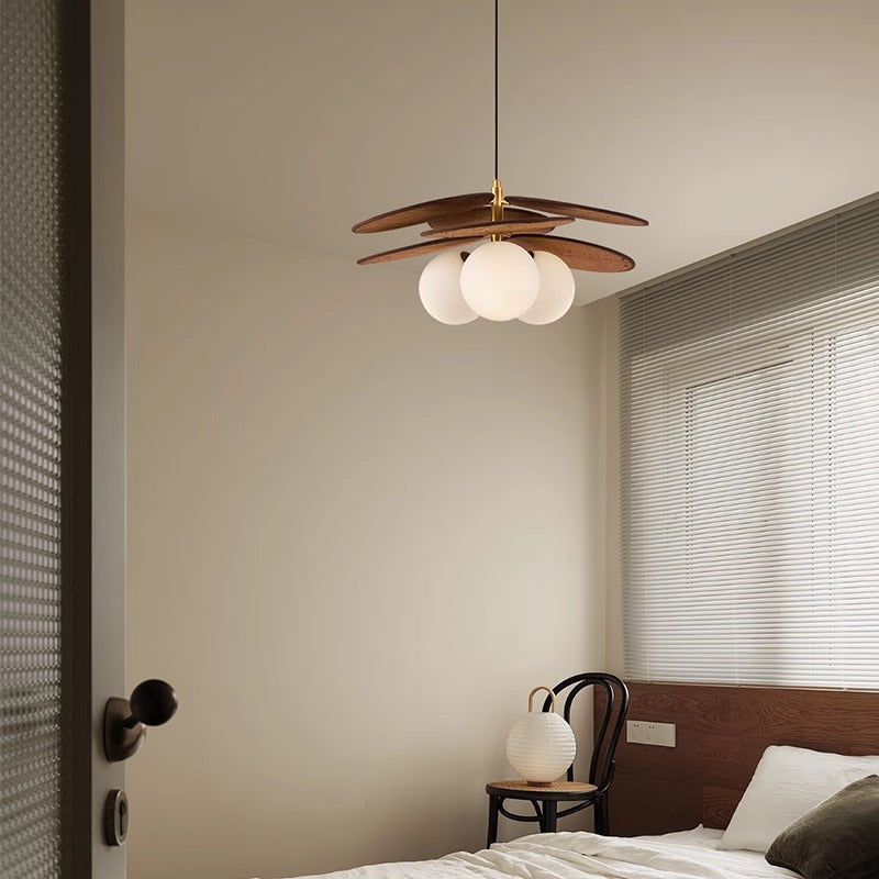 Traditioneller Vintage-Raffia- &amp; Glas-Oval-Globus 1/3-Licht-Kronleuchter für Schlafzimmer, Esszimmer &amp; Wohnzimmer 