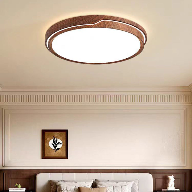 Lumière de plafond LED moderne minimaliste en fer et acrylique ronde carrée rectangulaire pour chambre et salon 