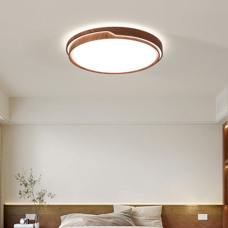 Lumière de plafond LED moderne minimaliste en fer et acrylique ronde carrée rectangulaire pour chambre et salon 