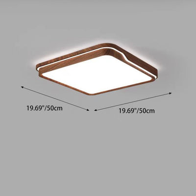 Lumière de plafond LED moderne minimaliste en fer et acrylique ronde carrée rectangulaire pour chambre et salon 