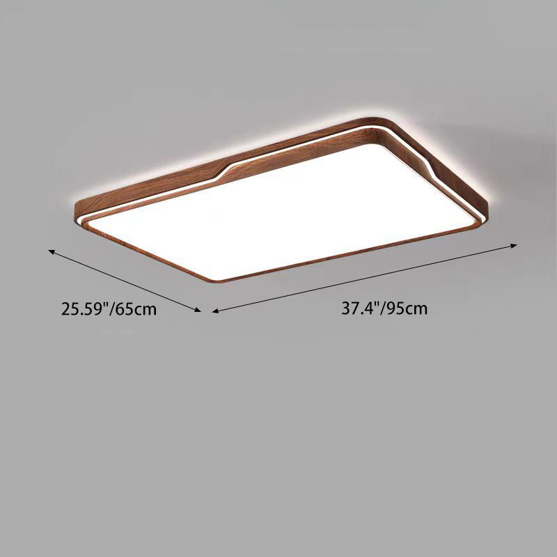 Lumière de plafond LED moderne minimaliste en fer et acrylique ronde carrée rectangulaire pour chambre et salon 
