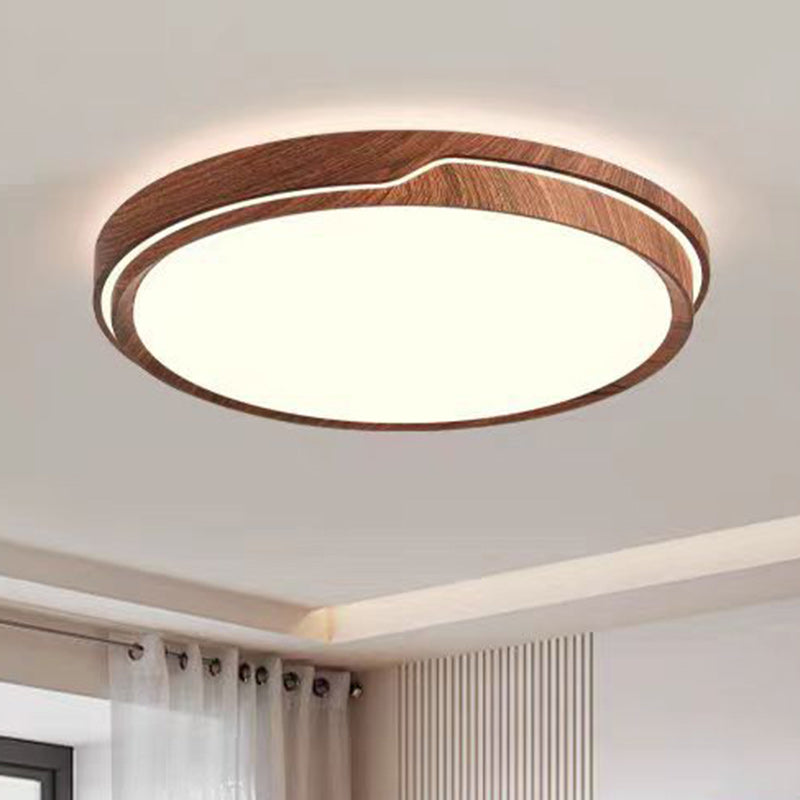 Lumière de plafond LED moderne minimaliste en fer et acrylique ronde carrée rectangulaire pour chambre et salon 