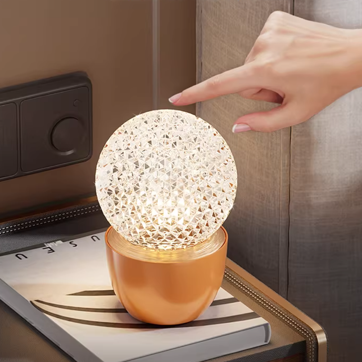 USB Rechargeable Touch Sensor Decorative Lamp Table Lamp - Luxury Bedside Lamp With Infinitely Dimmable For Bedroom
