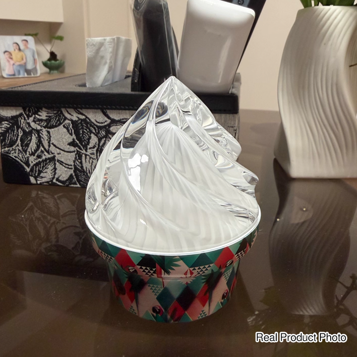 Ice Cream Ambient USB Rechargeable Table Lamp - Creative Touch Dimmable Cute Decorative Night Light For Bedroom