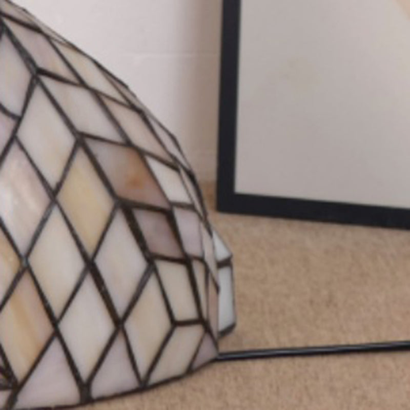 Traditional Tiffany Glass Iron Rabbit Bear Kids 1-Light Table Lamp For Living Room &amp; Bedroom
