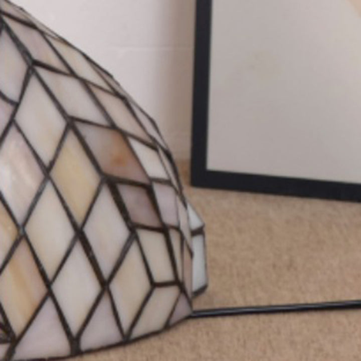Traditional Tiffany Glass Iron Rabbit Bear Kids 1-Light Table Lamp For Living Room &amp; Bedroom