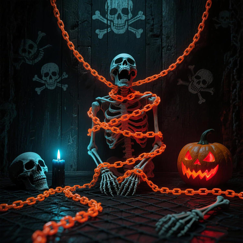 Contemporary Creative PVC Chain Halloween Decorative Light Waterproof Solar Battery LED Landscape Lighting Outdoor Light For Garden &amp; Patio