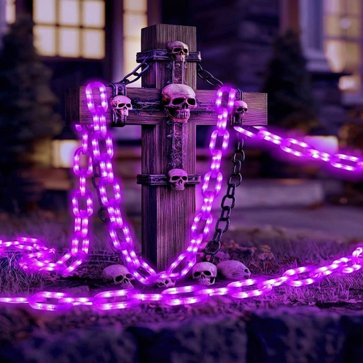 Contemporary Creative PVC Chain Halloween Decorative Light Waterproof Solar Battery LED Landscape Lighting Outdoor Light For Garden &amp; Patio