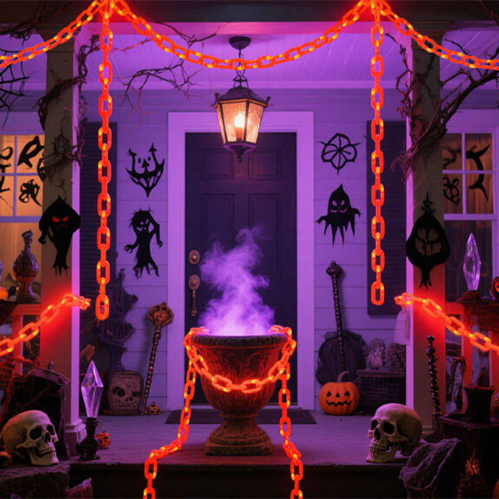 Contemporary Creative PVC Chain Halloween Decorative Light Waterproof Solar Battery LED Landscape Lighting Outdoor Light For Garden &amp; Patio