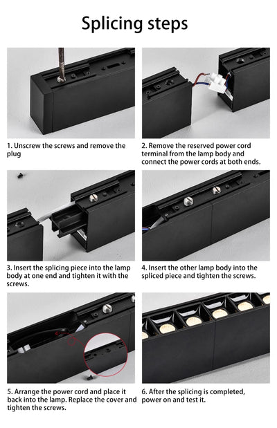 Seamless LED Retina-Friendly Pendant Light - Industrial Aluminum Linear Lighting For Home Office