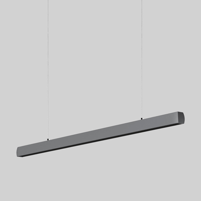 Seamless LED Retina-Friendly Pendant Light - Industrial Aluminum Linear Lighting For Home Office