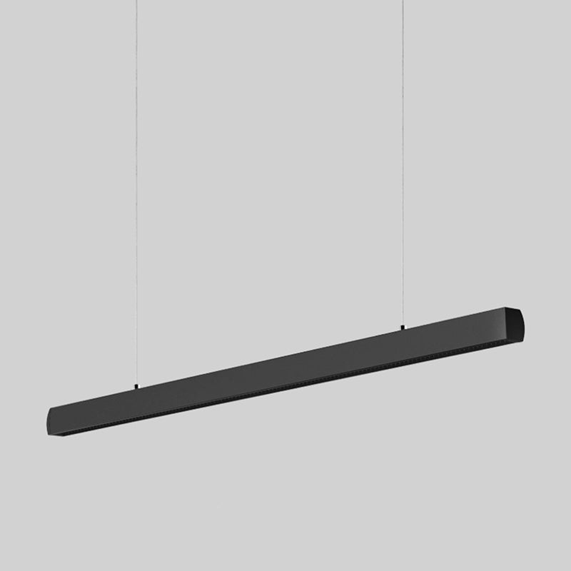 Seamless LED Retina-Friendly Pendant Light - Industrial Aluminum Linear Lighting For Home Office