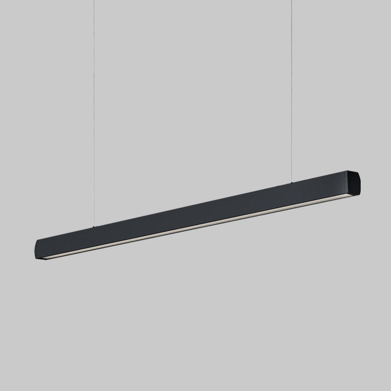 Seamless LED Retina-Friendly Pendant Light - Industrial Aluminum Linear Lighting For Home Office
