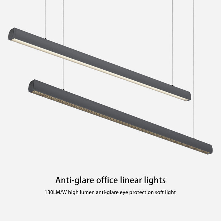 Nahtlose LED-Retina-freundliche Pendelleuchte - Industrielle Aluminium-Linienbeleuchtung für das Home Office 