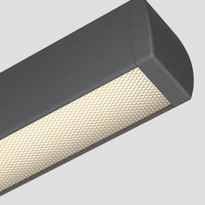 Seamless LED Retina-Friendly Pendant Light - Industrial Aluminum Linear Lighting For Home Office