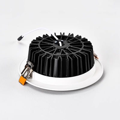 Modern Recessed LED Flush Mount Ceiling Light - Minimalist Aluminum Design Downlight For Home Office