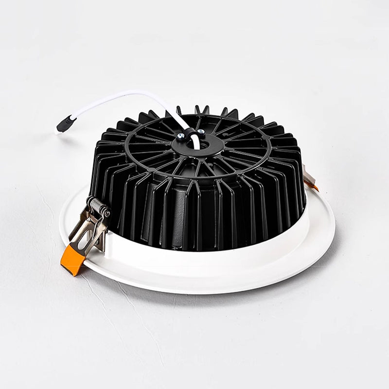 Modern Recessed LED Flush Mount Ceiling Light - Minimalist Aluminum Design Downlight For Home Office