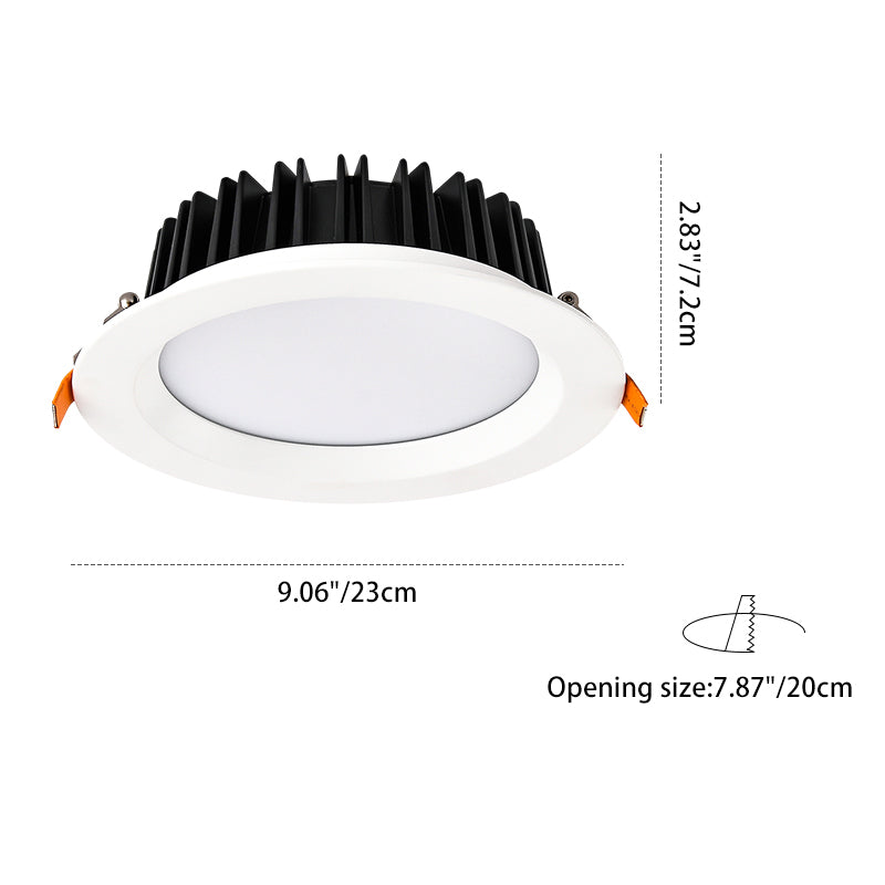 Modern Recessed LED Flush Mount Ceiling Light - Minimalist Aluminum Design Downlight For Home Office