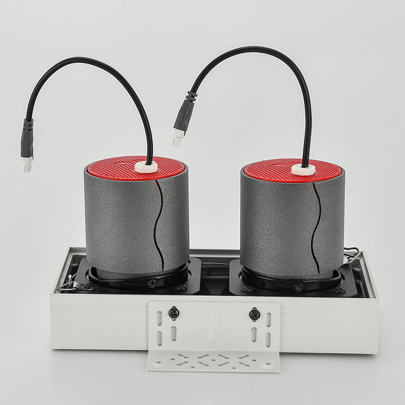 Borderless Square Flush Mount Ceiling Light - Minimalist Aluminum Square LED Spotlight For Home Office