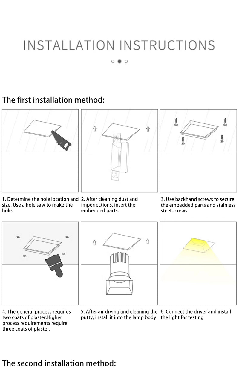 Borderless Square Flush Mount Ceiling Light - Minimalist Aluminum Square LED Spotlight For Home Office