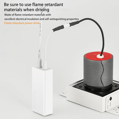 Borderless Square Flush Mount Ceiling Light - Minimalist Aluminum Square LED Spotlight For Home Office