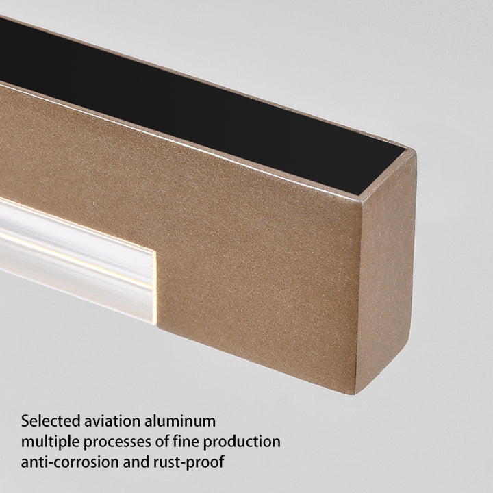 Luz colgante LED sin costuras - Diseño moderno minimalista de aluminio y acrílico para iluminación lineal para el hogar y la oficina 