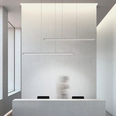 Seamless LED Pendant Light - Modern Minimalist Aluminum Acrylic Design Linear Lighting For Home Office