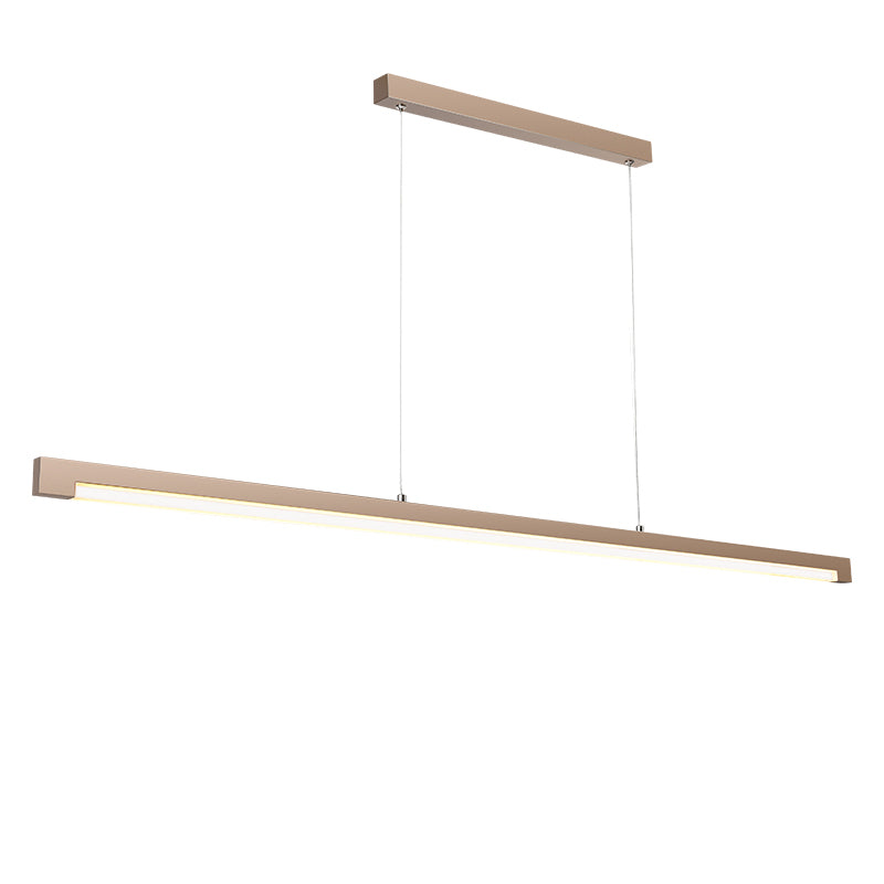 Seamless LED Pendant Light - Modern Minimalist Aluminum Acrylic Design Linear Lighting For Home Office