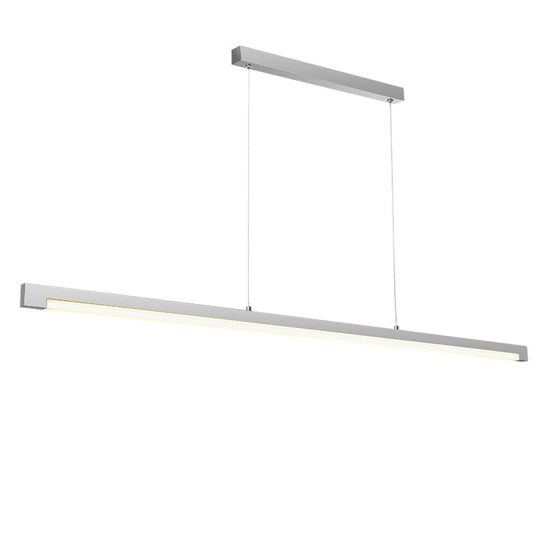 Luz colgante LED sin costuras - Diseño moderno minimalista de aluminio y acrílico para iluminación lineal para el hogar y la oficina 