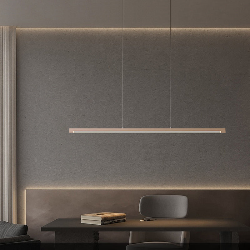 Seamless LED Pendant Light - Modern Minimalist Aluminum Acrylic Design Linear Lighting For Home Office