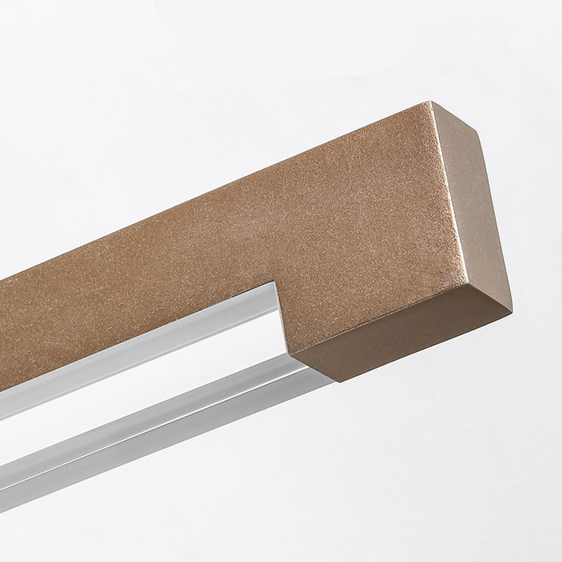 Luz colgante LED sin costuras - Diseño moderno minimalista de aluminio y acrílico para iluminación lineal para el hogar y la oficina 
