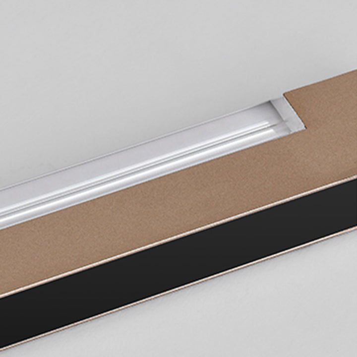 Luz colgante LED sin costuras - Diseño moderno minimalista de aluminio y acrílico para iluminación lineal para el hogar y la oficina 