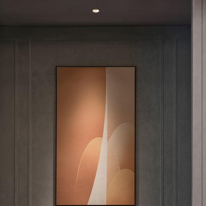 Spots LED encastrés sans cadre - Luminaire de plafond encastré LED en aluminium au design industriel contemporain pour la maison et le bureau 
