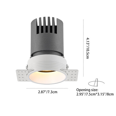 Frameless Recessed LED Spotlights - Contemporary Industrial Design Aluminum LED Flush Mount Ceiling Light For Home Office