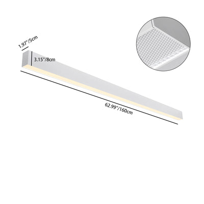 Retina-Friendly Industrial Office Linear Light - Industrial Style & Seamless Splicing Flush Mount Ceiling Light For Home Office