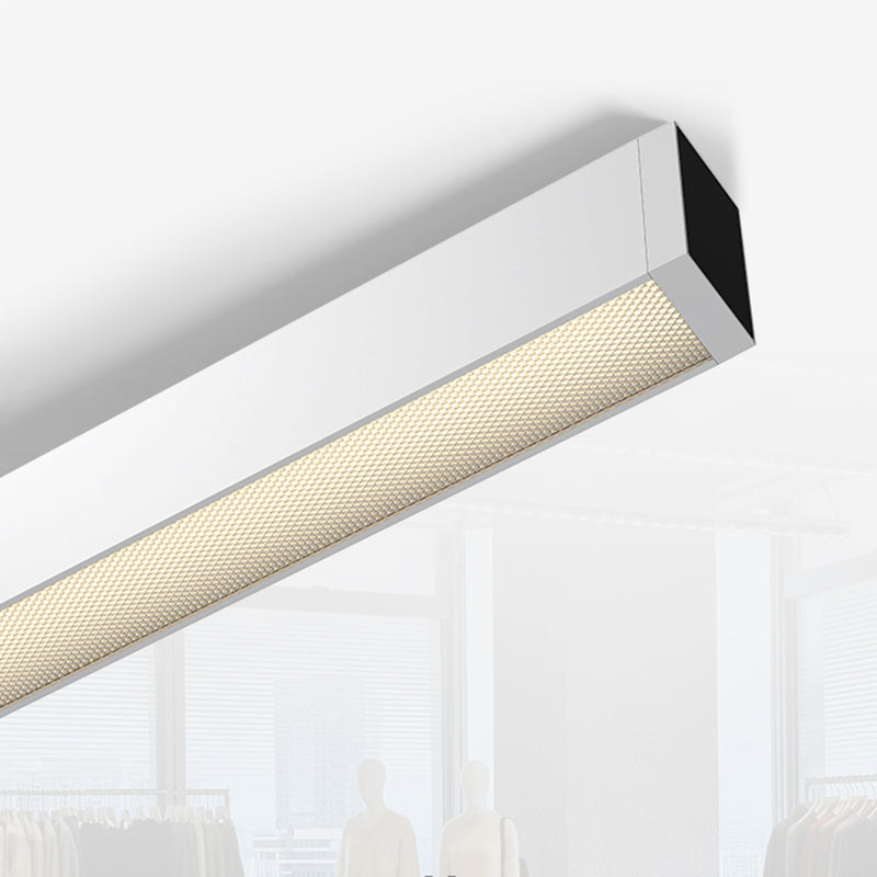 Retina-Friendly Industrial Office Linear Light - Industrial Style & Seamless Splicing Flush Mount Ceiling Light For Home Office