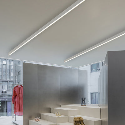 Retina-Friendly Industrial Office Linear Light - Industrial Style & Seamless Splicing Flush Mount Ceiling Light For Home Office