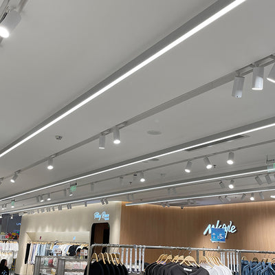 Retina-Friendly Industrial Office Linear Light - Industrial Style & Seamless Splicing Flush Mount Ceiling Light For Home Office