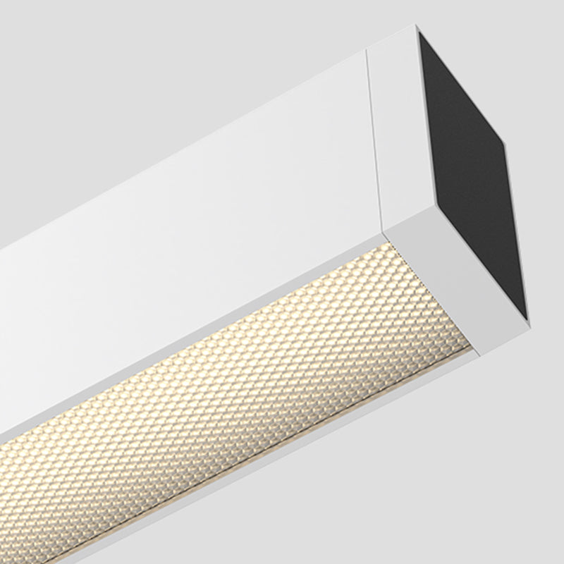 Retina-Friendly Industrial Office Linear Light - Industrial Style & Seamless Splicing Flush Mount Ceiling Light For Home Office