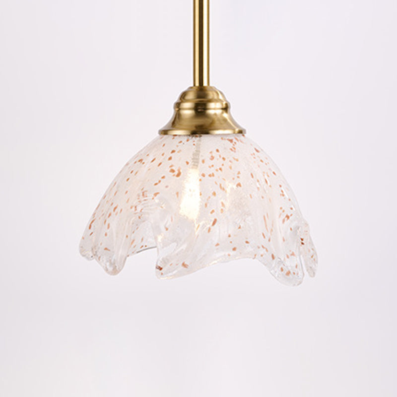 Chandelier à 3/4 lumières en fer, bois massif et verre, style traditionnel français trapèze, pierre, pour salon 
