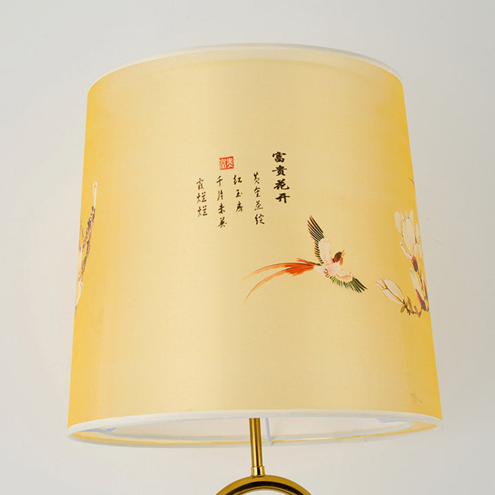Lampadaire sur pied à une lumière en fer traditionnel chinois pour salon 
