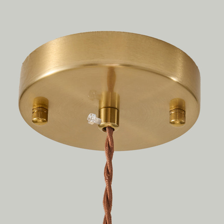 Traditional Chinese Hardware Solid Wood Fabric Lantern 1-Light Pendant Light For Living Room &amp; Bedroom