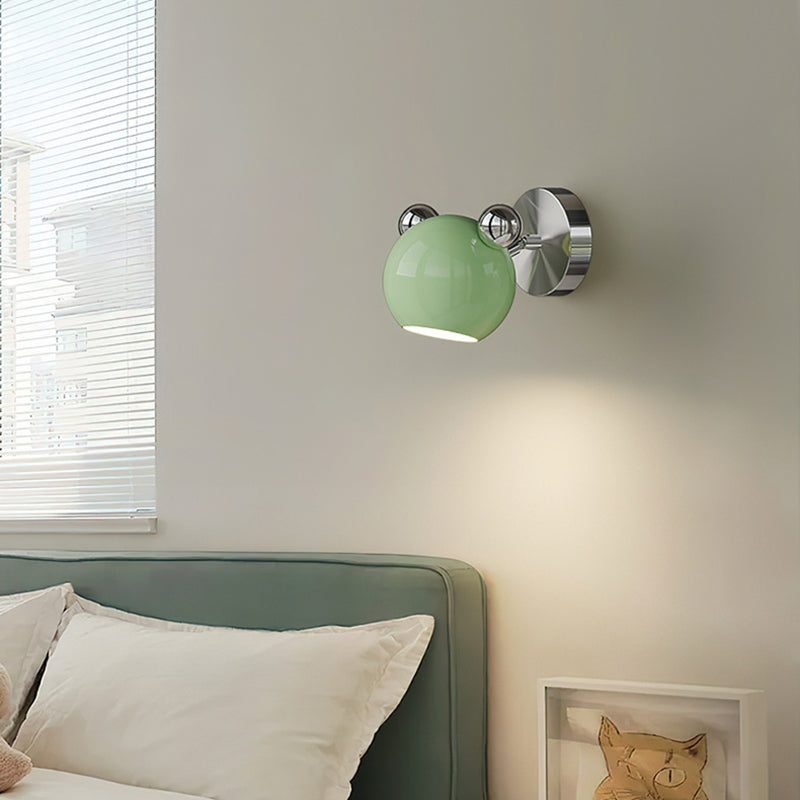 مصباح حائط LED بشكل دب كرتوني حديدي عصري وإبداعي للأطفال لغرفة النوم 