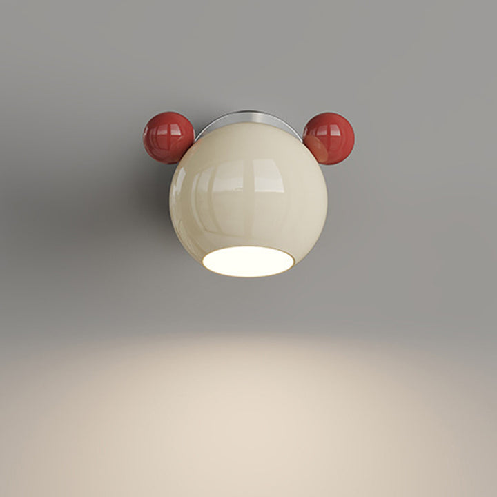 مصباح حائط LED بشكل دب كرتوني حديدي عصري وإبداعي للأطفال لغرفة النوم 