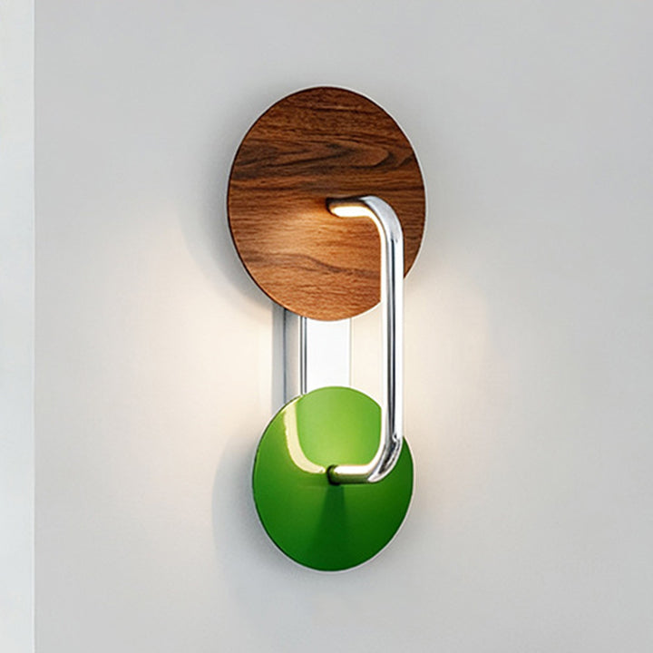 Aplique de pared LED redondo de hierro, aluminio y acrílico estilo francés tradicional para sala de estar 