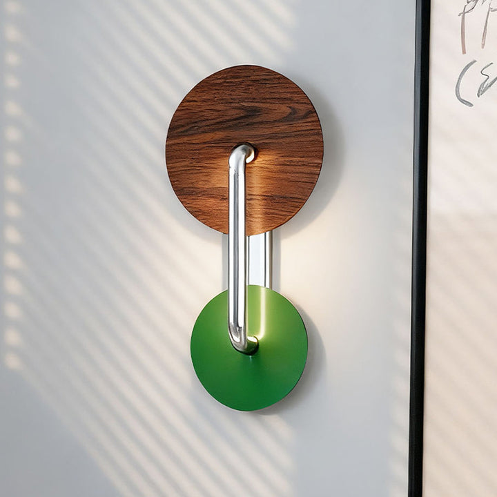 Aplique de pared LED redondo de hierro, aluminio y acrílico estilo francés tradicional para sala de estar 