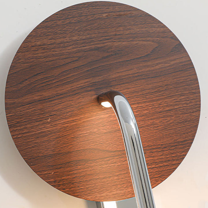 Aplique de pared LED redondo de hierro, aluminio y acrílico estilo francés tradicional para sala de estar 